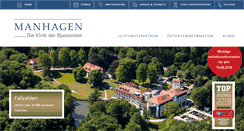 Desktop Screenshot of park-klinik-manhagen.de