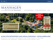 Tablet Screenshot of park-klinik-manhagen.de